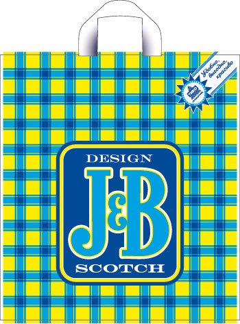 Пакет J&B синий ПНД (420х380х0,037) 50/300