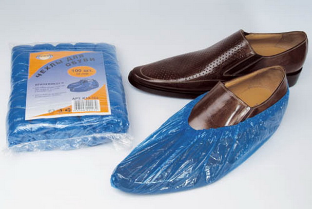 Чехлы для обуви (бахилы) в рул голуб ADM (10шт)